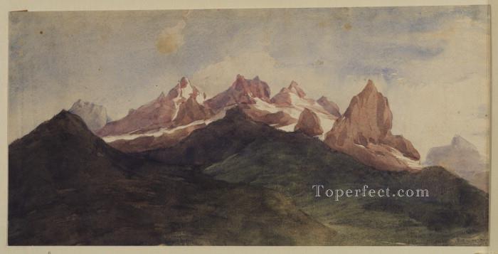 Alpine landscape symbolist George Frederic Watts Oil Paintings